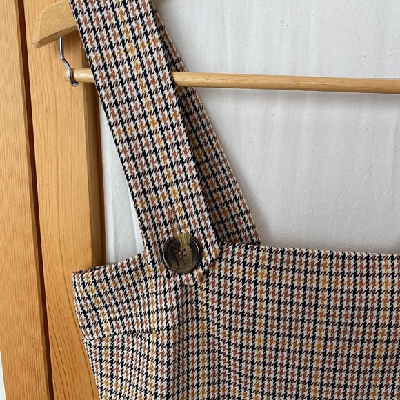 Zara Woman houndstooth overall mini dress - Picture 4 of 9